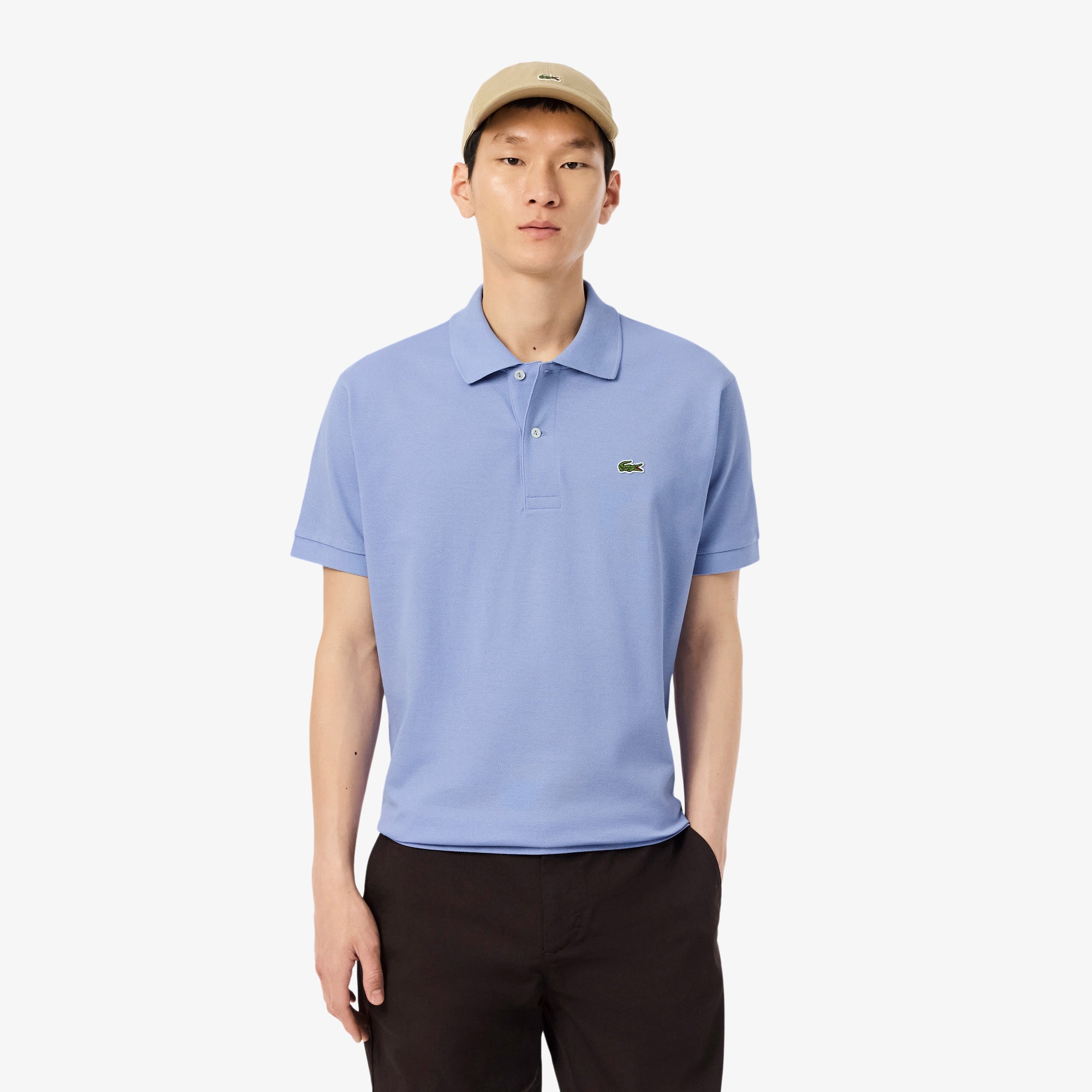 Mens Lacoste L1212 Classic Fit Polo Shirt Delphinium